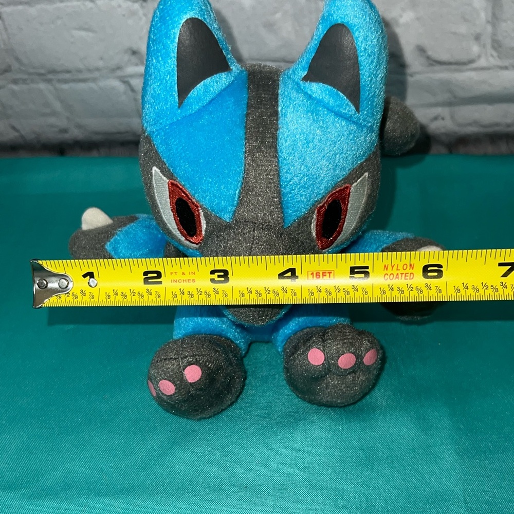 Lucario Pokémon Plush Toy with Japanese‎ Label New - Picture 8 of 8